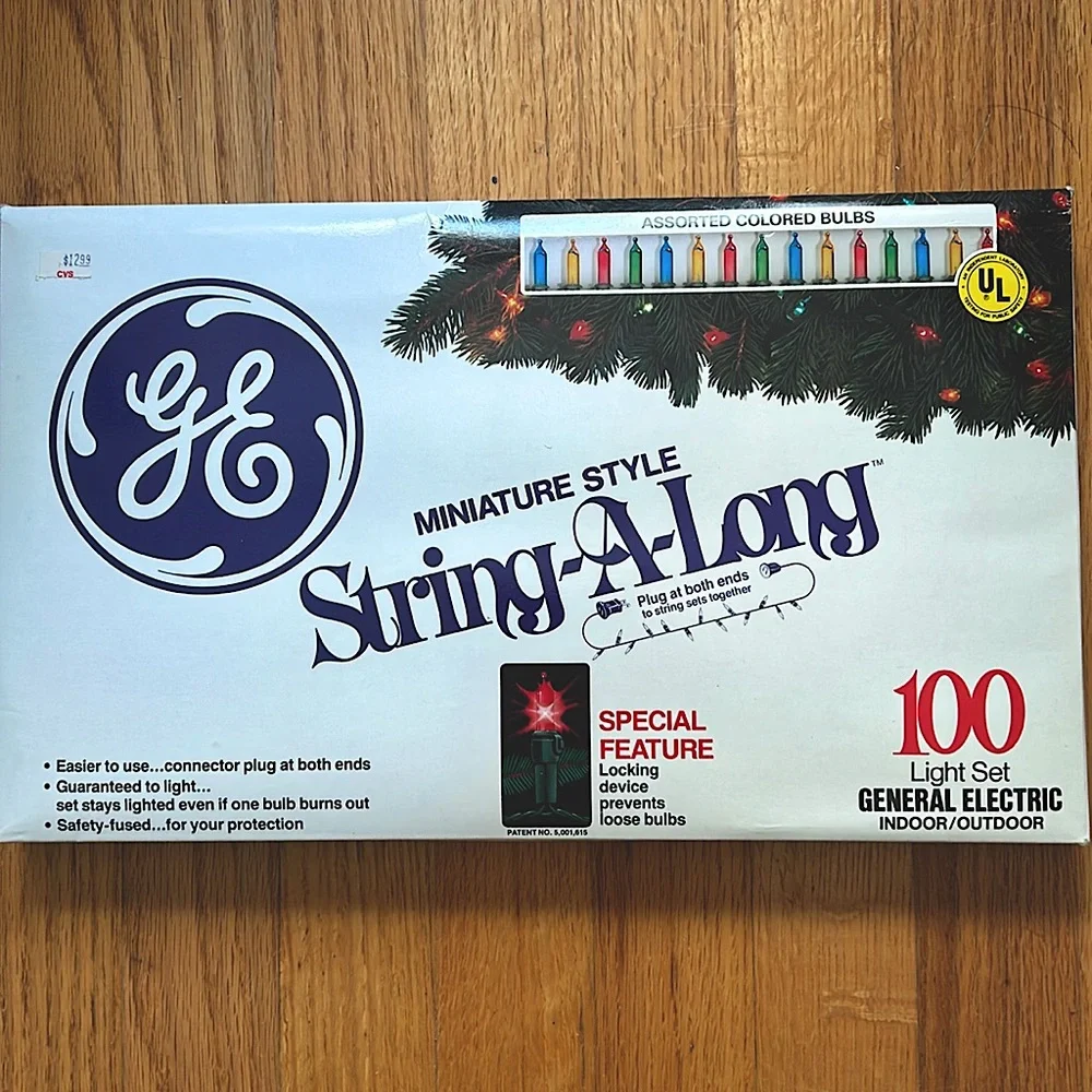 NWT Christmas Lights multi colored 100 bulbs Lot of 2